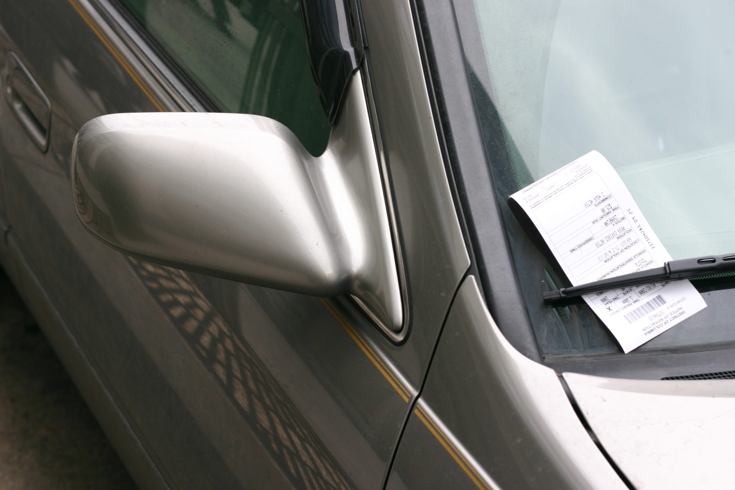 Parking ticket in downtown Washington DC.  - See lightbox for more